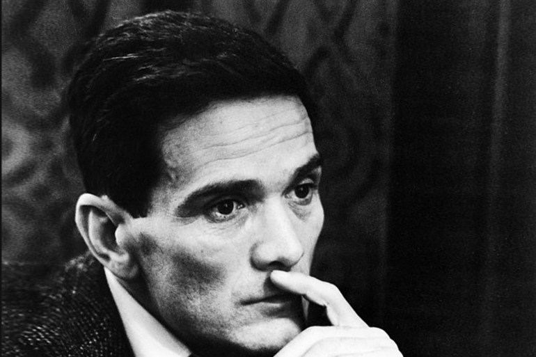 Pier Paolo Pasolini (1922-1975), Italian writer and film maker, 1965. (Photo by Jean-Regis Rouston/Roger Viollet via Getty Images)