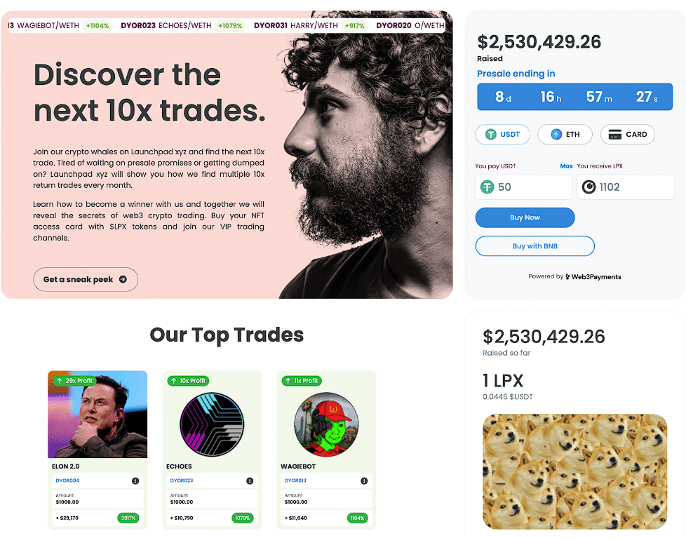 أرباح ETH Beta في Launchpad XYZ مع تحول المتداولين من OP وMATIC إلى الجيب بنسبة 2,917% عائد على الاستثمار، وقد يتم بيع ICO