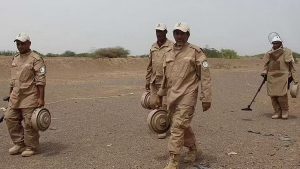 مشروع “مسام” ينتزع 1.045 لغمًا من الأراضي اليمنية خلال أسبوع