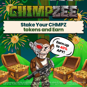 تشهد شركة Chimpzee (CHMPZ) ارتفاعًا في الأموال المتراكمة مع ارتفاع مكافآت الستاكينج إلى ما يصل إلى 40% APY