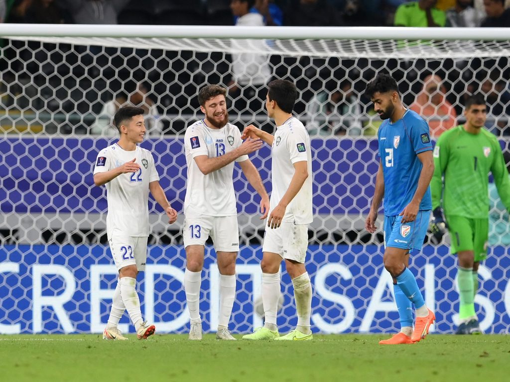 شاهد.. أوزبكستان تقسو على الهند بثلاثية في كأس آسيا