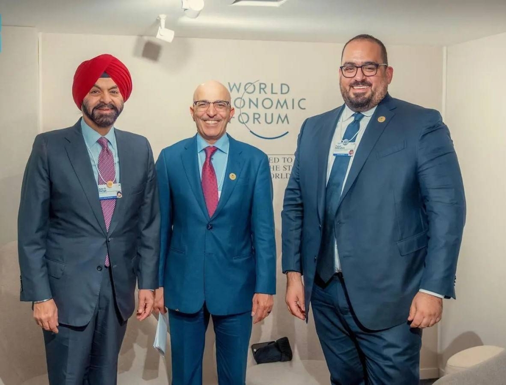 الجدعان والإبراهيم يناقشان التعاون مع رئيس البنك الدولي