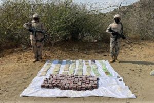 جازان: إحباط تهريب 6600 قرص خاضع لتنظيم التداول الطبي و44 كيلوغراما من «الحشيش»