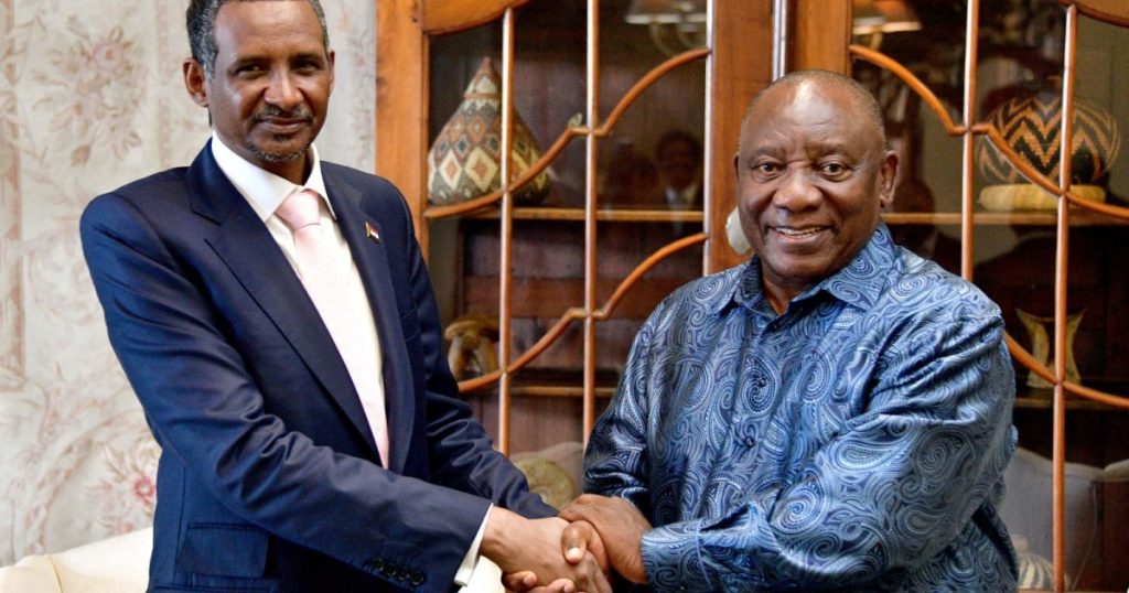 حميدتي يزور جنوب أفريقيا