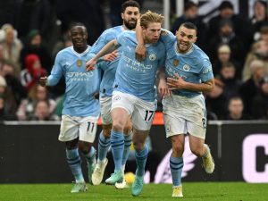 مانشستر سيتي ينتزع فوزا مثيرا من نيوكاسل في البريميرليغ