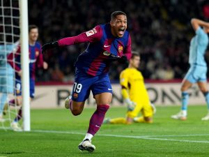 بهدف فيتور روكي.. برشلونة يعود لسكة الانتصارات