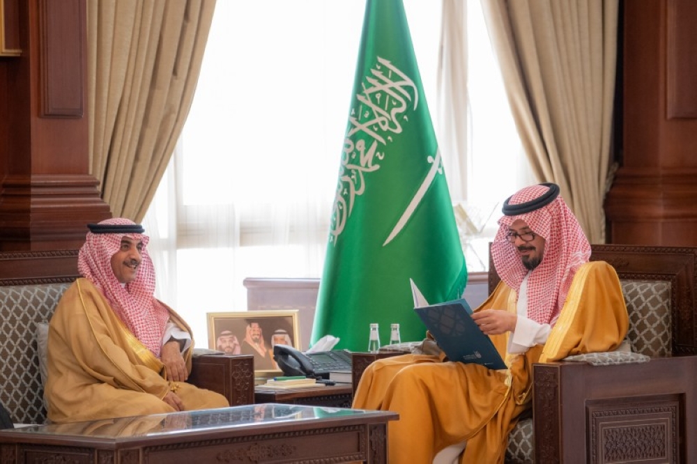 سلمان بن سلطان يستقبل رئيس جامعة أم القرى