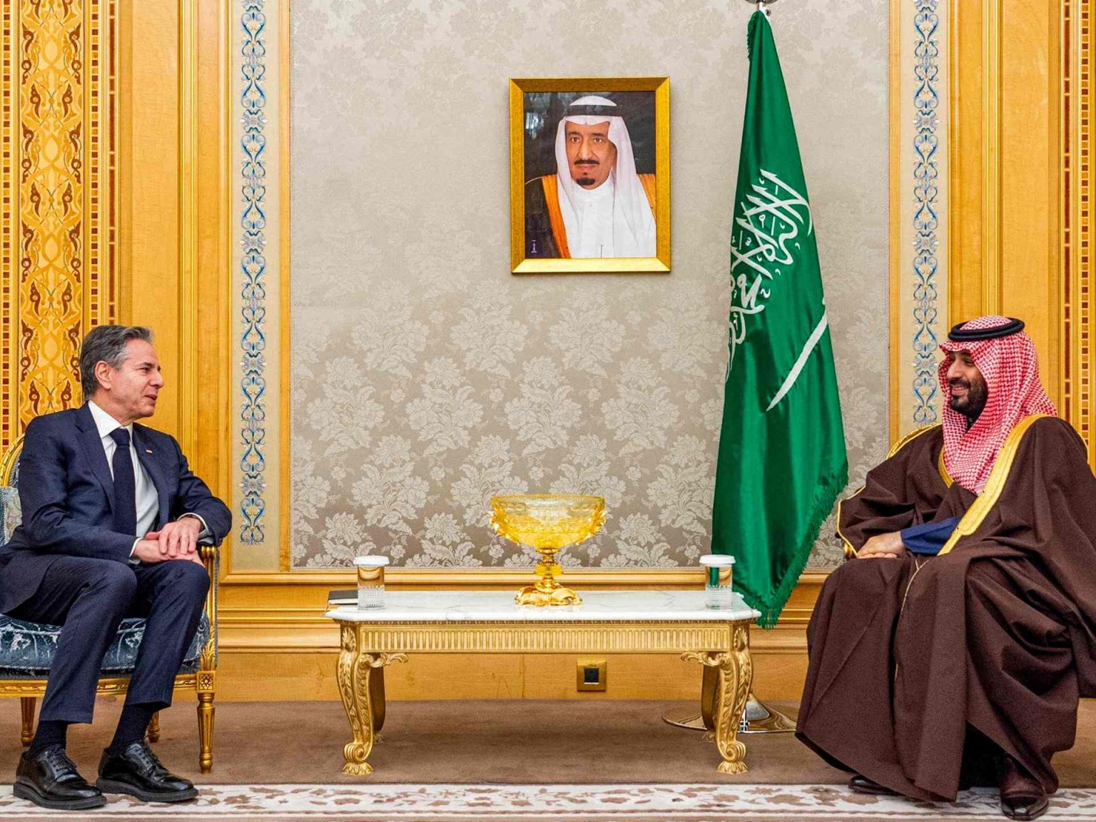 بلينكن يبحث مع ابن سلمان خفض التصعيد وزيادة المساعدات لغزة