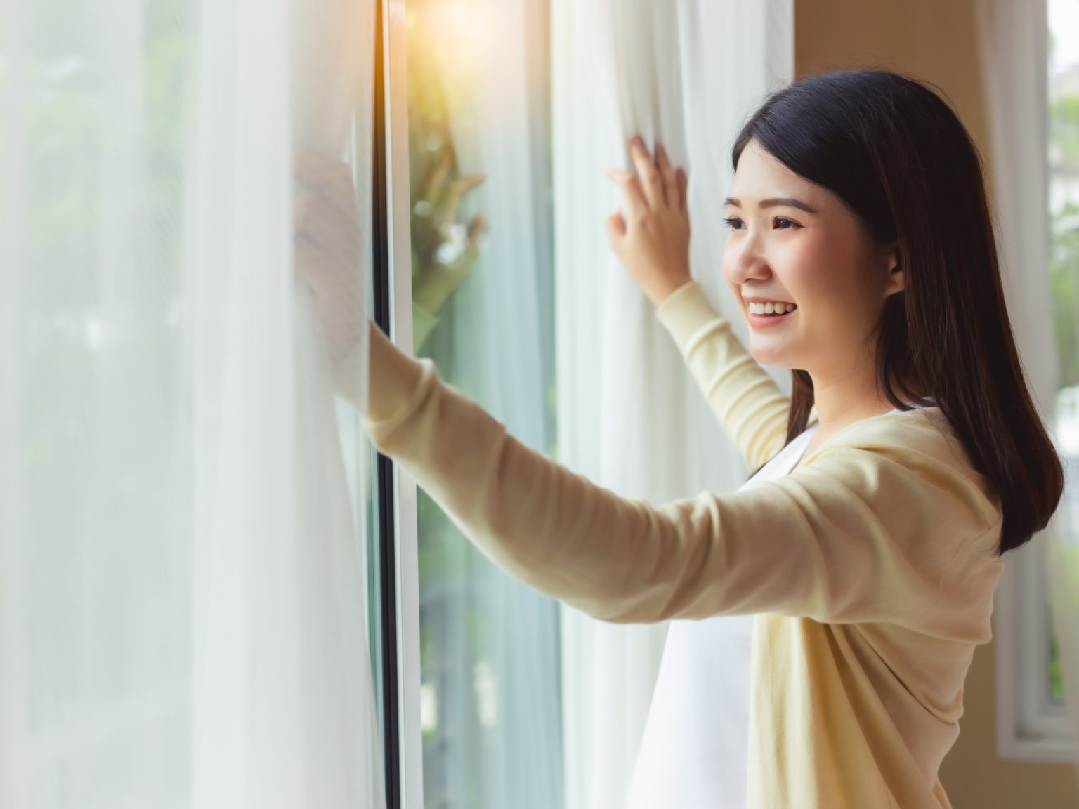 تكنولوجيا للنوافذ الذكية مدعومة بالبطاطس والذرة والفاصوليا