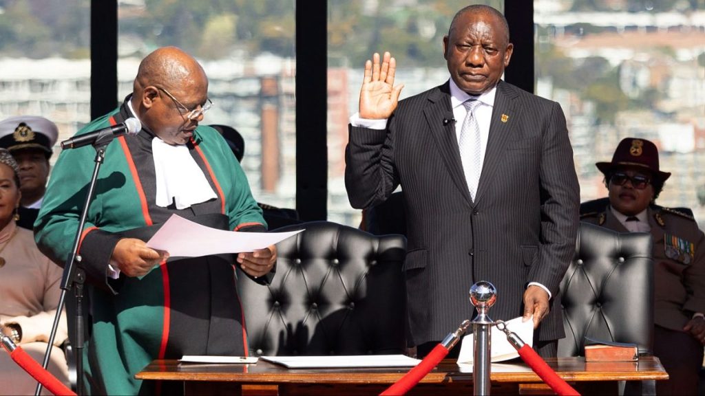 في حفل تنصيبه.. رئيس جنوب إفريقيا الجديد يعلن بداية “حقبة جديدة”
