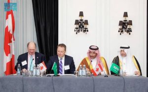 وزير الصناعة والثروة المعدنية يشارك في اجتماع الطاولة المستديرة لمجلس الأعمال السعودي – الكندي