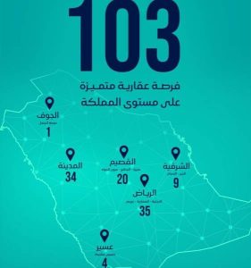 أكثر من 100 فرصة عقارية بمزاد فرص المملكة
