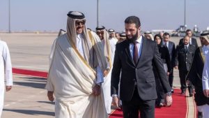 بعد ساعات من تنصيب الشرع.. أمير قطر في دمشق