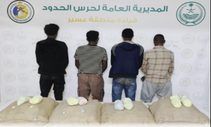 القبض على مخالفين لتهريبهما 80 كيلوجرامًا من القات في عسير