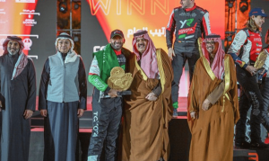 أمير حائل يتوّج يزيد الراجحي بطلًا لرالي حائل تويوتا الدولي 2025