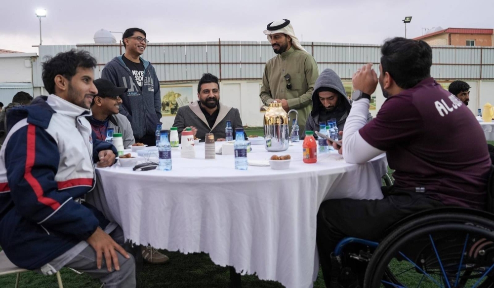 سفرة رمضانية تجمع اللاعبين ذوي الإعاقة وذويهم بالجوف