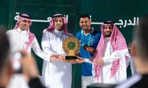 محافظ حفر الباطن يهنئ النجم الأزرق بمناسبة تتويجه ببطولة المملكة للدرجة الرابعة