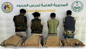 القبض على 4 مخالفين لتهريبهم 40 كيلوجرامًا من الحشيش في عسير