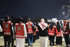 هيئة الهلال الأحمر السعودي بالباحة تُشارك بـ 76 متطوعًا في مبادرة «صم بصحة»