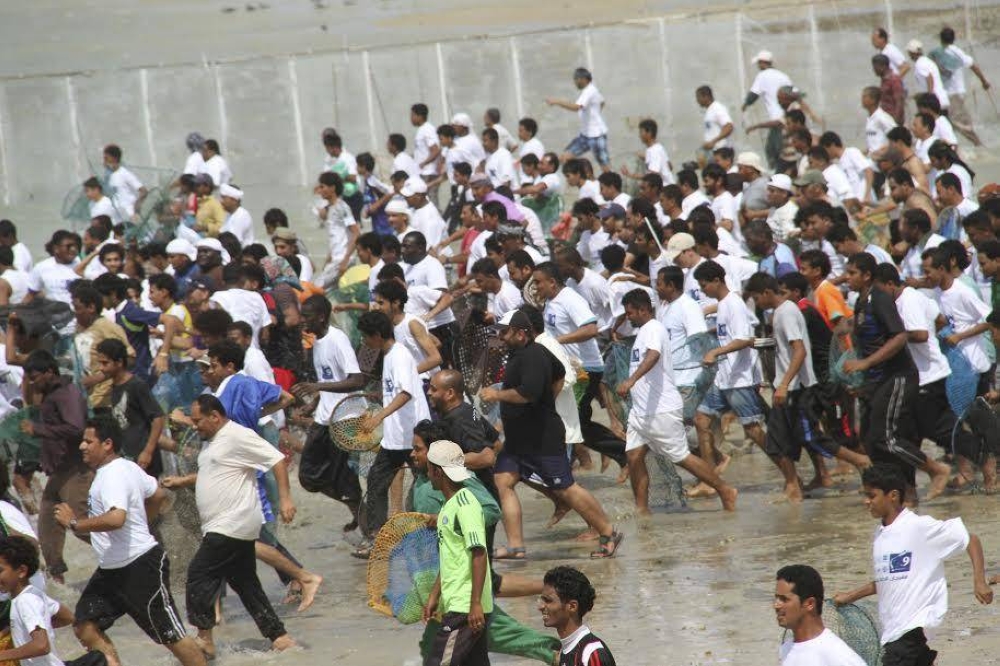 أهالي فرسان يحتفلون بمهرجان الحريد