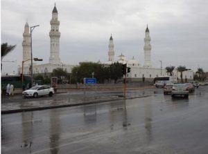 «الأرصاد» ينبه من أمطار ورياح نشطة على منطقة المدينة المنورة