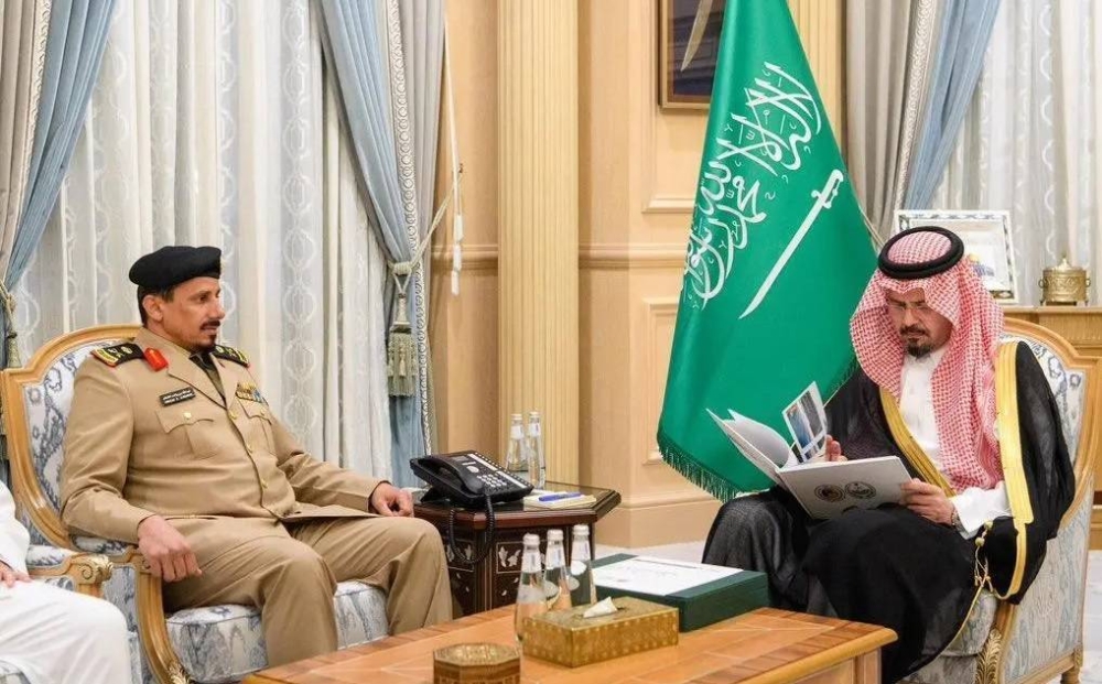 أمير المدينة يستقبل قائد حرس الحدود بالمنطقة