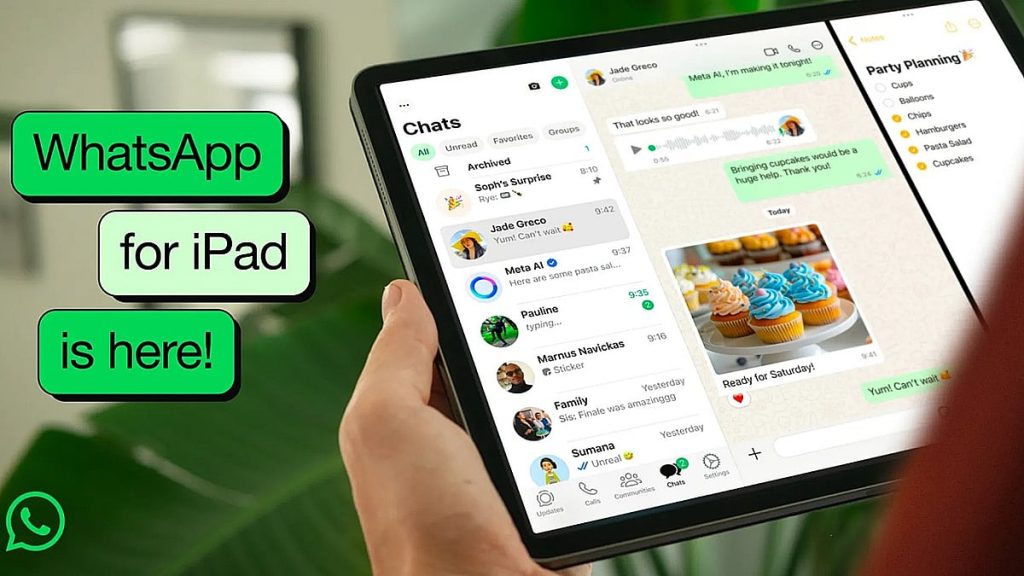 واتساب تطلق رسميًا تطبيقها لأجهزة iPad بعد سنوات من الانتظار
