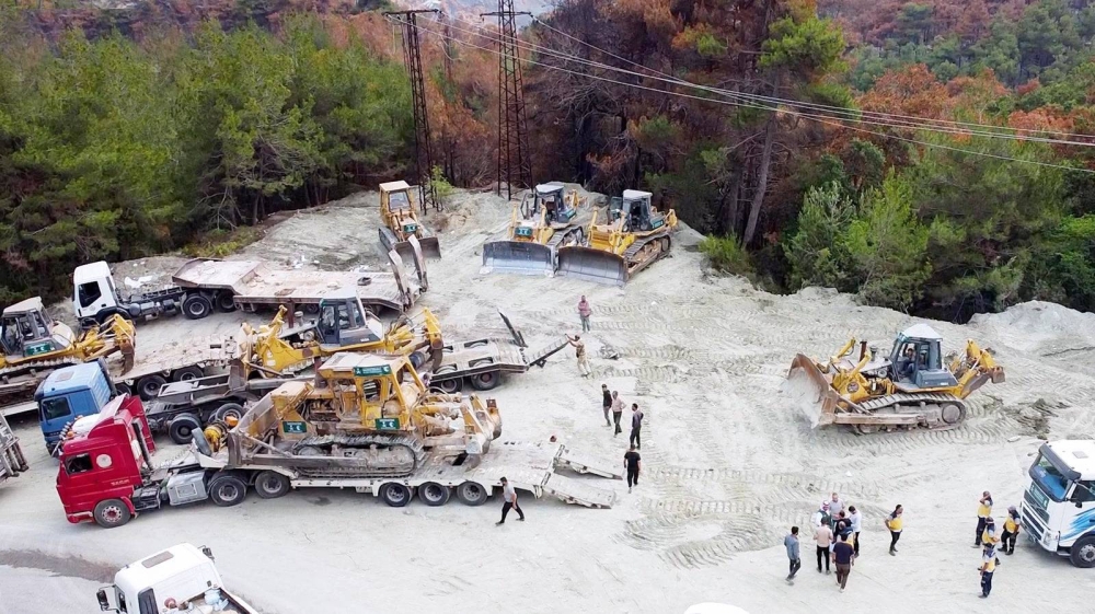 مركز الملك سلمان للإغاثة يتعاون مع سوريا لمكافحة حرائق الغابات في اللاذقية