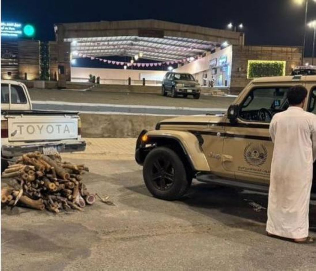 عسير: ضبط مخالف لاستخدامه حطباً محلياً في أنشطة تجارية