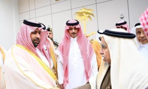 لقاء أمير جازان ونائبه مع مشايخ وأهالي الدرب