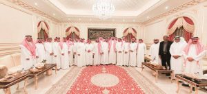 عبدالعزيز وتركي بن فيصل يشرفان مأدبة عشاء العبداللطيف