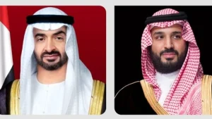 ولي العهد يبحث تطورات المنطقة مع رئيس الإمارات