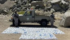 حرس الحدود في عسير يقبض على 3 مخالفين لتهريبهم 43,905 أقراص خاضعة لتنظيم التداول الطبي