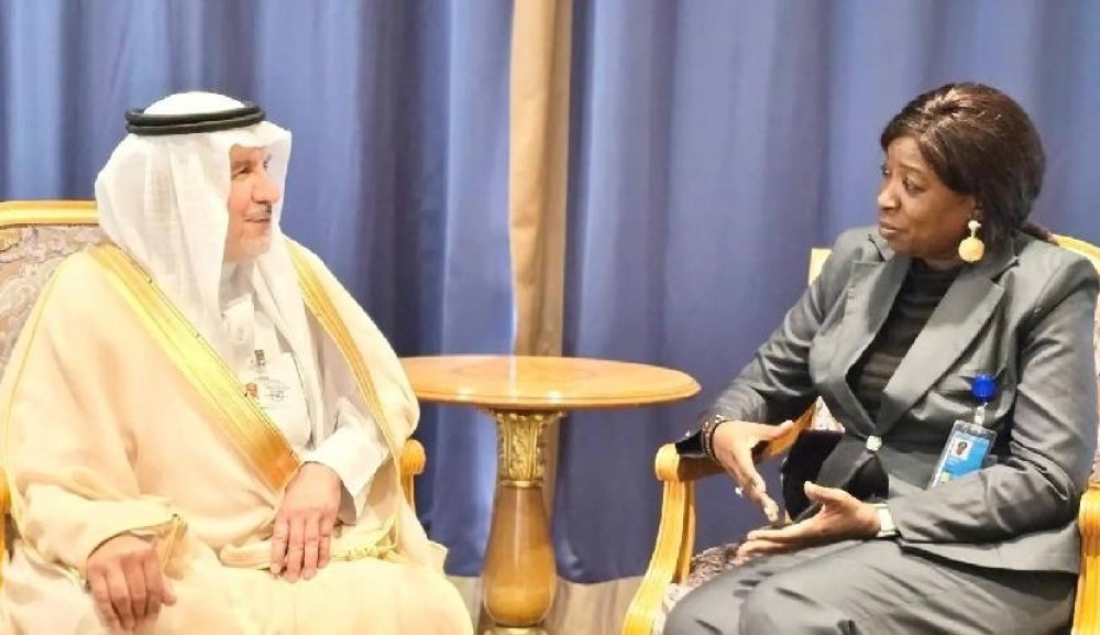 الربيعة يجتمع مع المدير التنفيذي لصندوق الأمم المتحدة للسكان