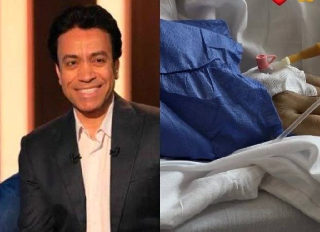 أول صورة لسامح حسين من المستشفى.. وزوجته تطلب الدعاء