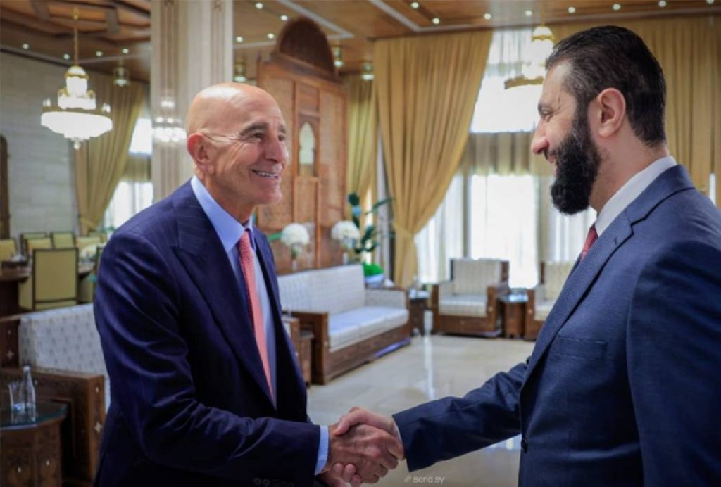 المبعوث الأمريكي يناقش مع الشرع تنفيذ اتفاق 10 مارس