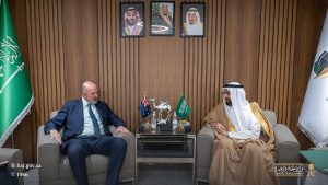 الربيعة يبحث شؤون الحجاج والمعتمرين الأستراليين مع السفير الأسترالي