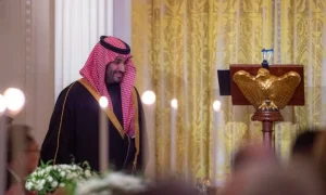 ولي العهد يشارك في حفل عشاء البيت الأبيض الرسمي