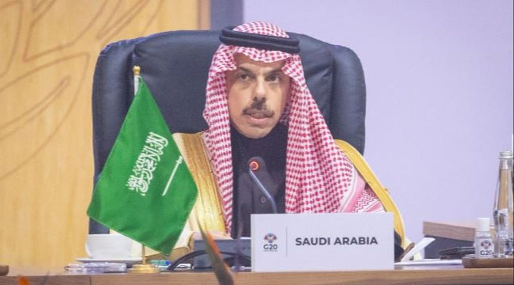 نيابة عن ولي العهد.. وزير الخارجية يشارك في جلسة اليوم الثاني لقمة مجموعة العشرين