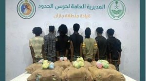 القبض على 9 مخالفين إثيوبيين لتهريبهم القات والحشيش بمنطقتي عسير وجازان