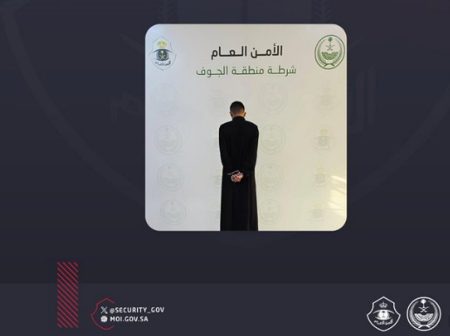 شرطة الجوف تقبض على مواطن لإتلافه جهاز ساهر