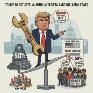 ترمب يدرس خفض بعض الرسوم الجمركية على الصلب والألمنيوم – أخبار السعودية