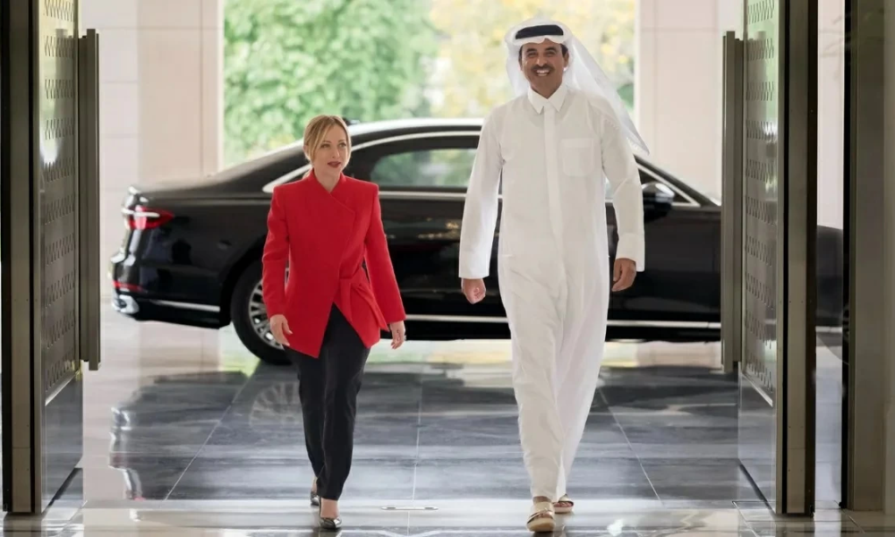 قطر وإيطاليا تؤكدان على خفض التصعيد وتغليب الحوار