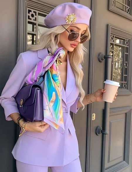 البنفسجي يفرض حضوره: لون الموسم بين الجرأة والفخامة – أخبار السعودية