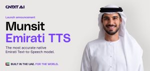 شركة CNTXT AI تطلق نموذج “مُنصِت” الإماراتي لتحويل النص إلى كلام، أدق نموذج صوتي إماراتي أصيل، واضعةً معياراً جديداً لدقة وتطوّر تقنيات النطق باللغة العربية