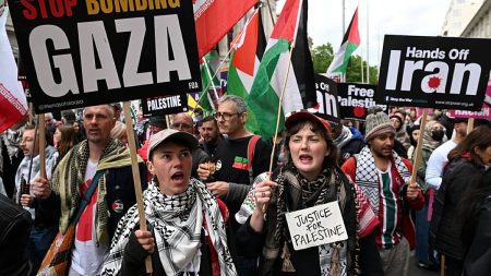 استنفار أمني واسع في لندن لتأمين مظاهرتين متزامنتين لليمين المتطرف ومؤيدين لفلسطين