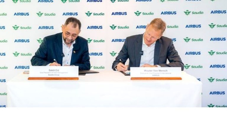 الخطوط السعودية تتسلم أول طائرة إيرباص A321XLR على مستوى الشرق الأوسط وأفريقيا