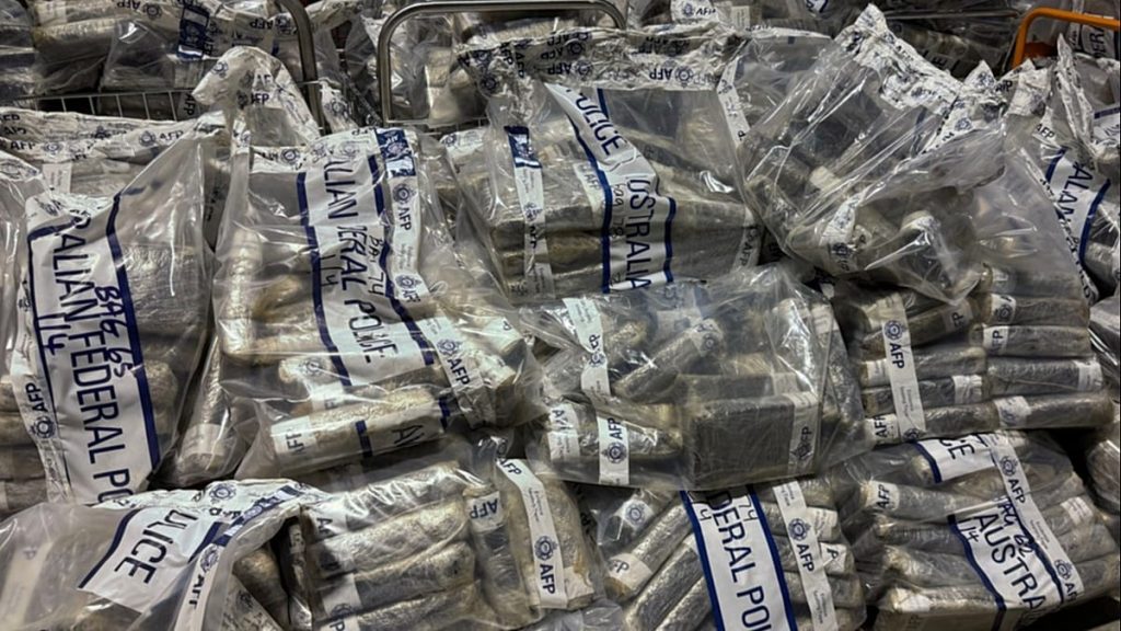 بقيمة 499 مليون يورو.. أستراليا تضبط نحو 3 أطنان من الكوكايين في أكبر عملية مصادرة بتاريخها