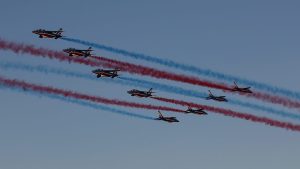 فيديو. شاهد: طائرات فرنسية تحيي ذكرى استقلال أمريكا بتحليق فوق واشنطن