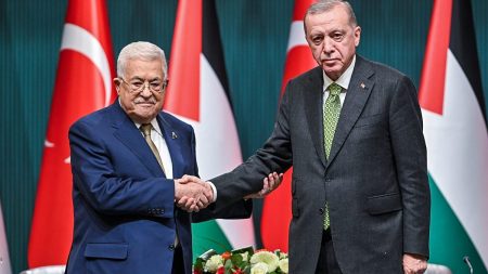 عباس يتمسك بوحدة غزة والضفة.. وأردوغان يتهم إسرائيل بالسعي إلى محو فلسطين من الأجندة الدولية